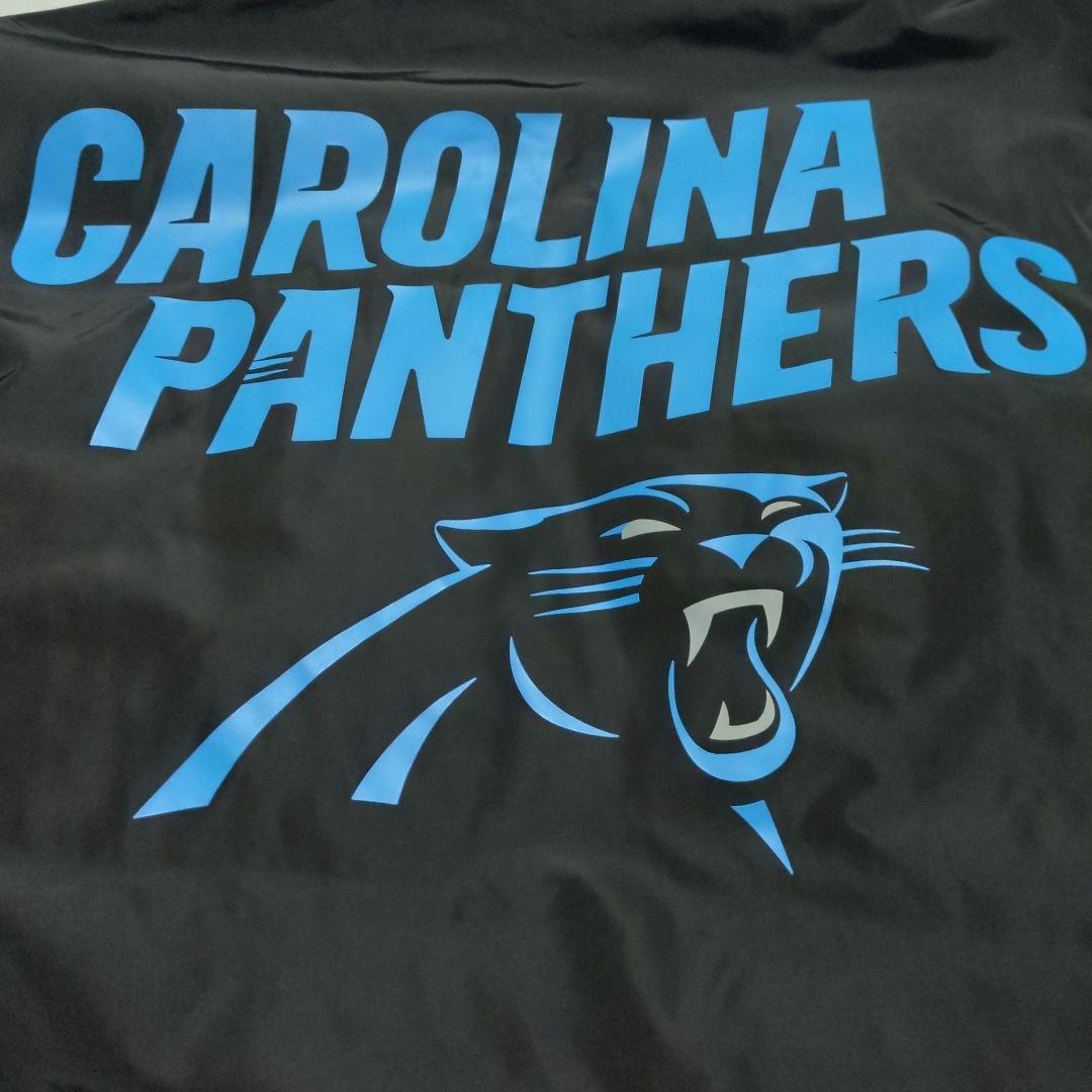 メンズ アウターNFL パンサーズ 刺繍 ダウンジャケット【M】