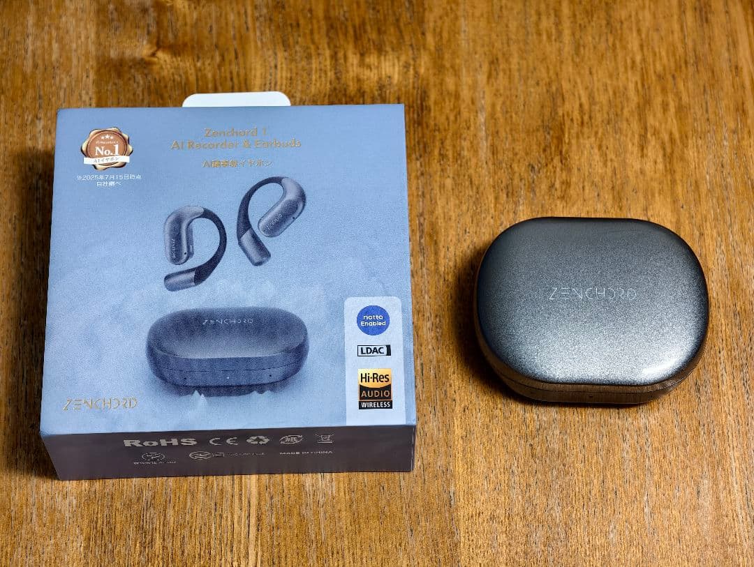 【1日だけ利用した美品】Zenchord 1 AI録音搭載ワイヤレスイヤホン