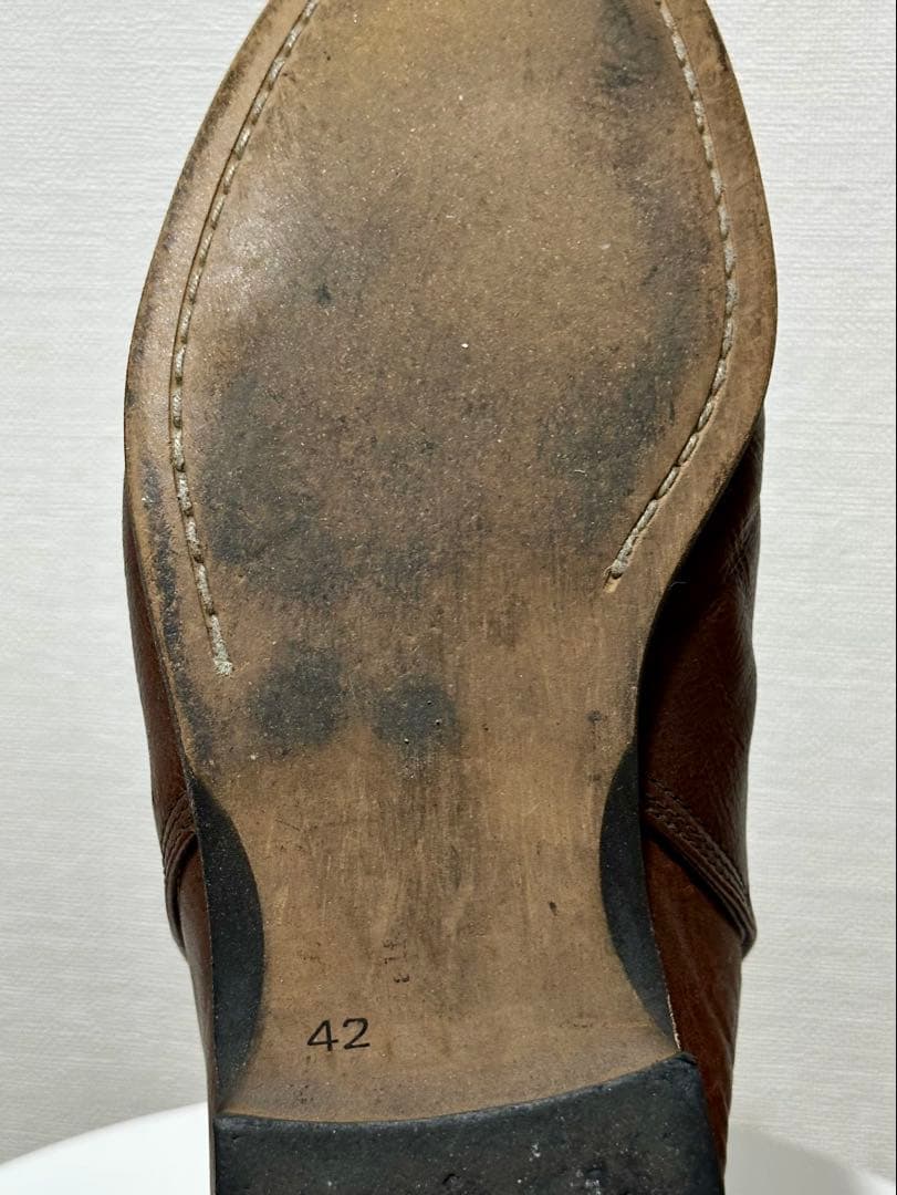 alfredoBANNISTER ブラウン スリッポン 日本製 ビジネスシューズ