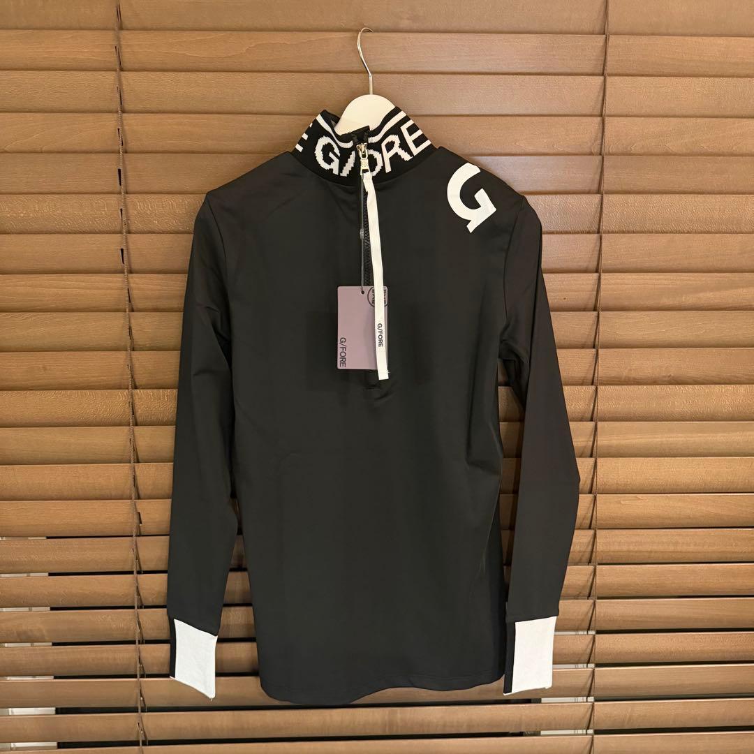 G/FORE ジーフォア ゴルフ カットソー トップス 長袖Tシャツ 黒