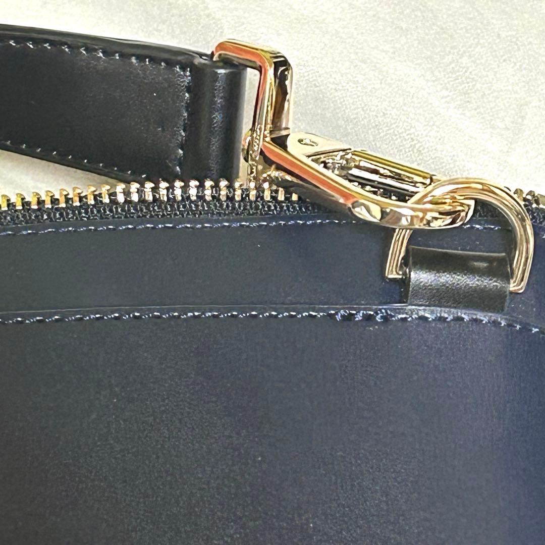 Paul Smith ネイビーレザービジネスバッグ