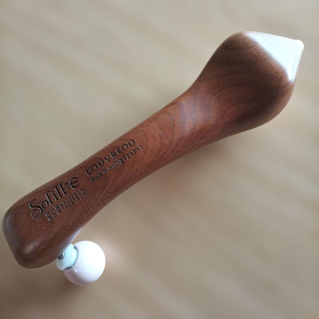 Sofill-e / LOUVREDO 美顔ローラー 木製ハンドル