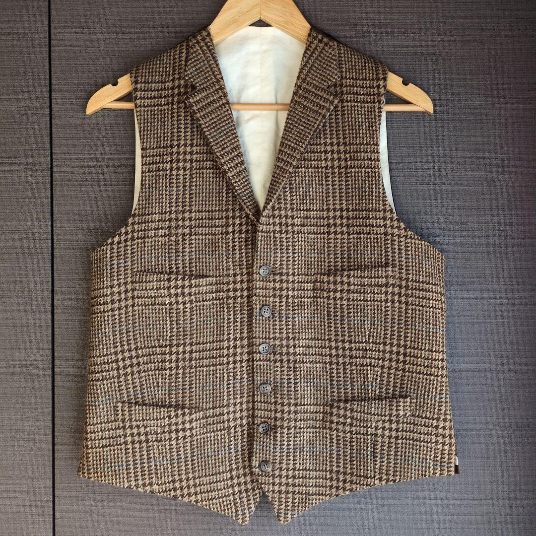 RalphLauren ラルフローレン ベスト　ジレ ツイード チェック柄