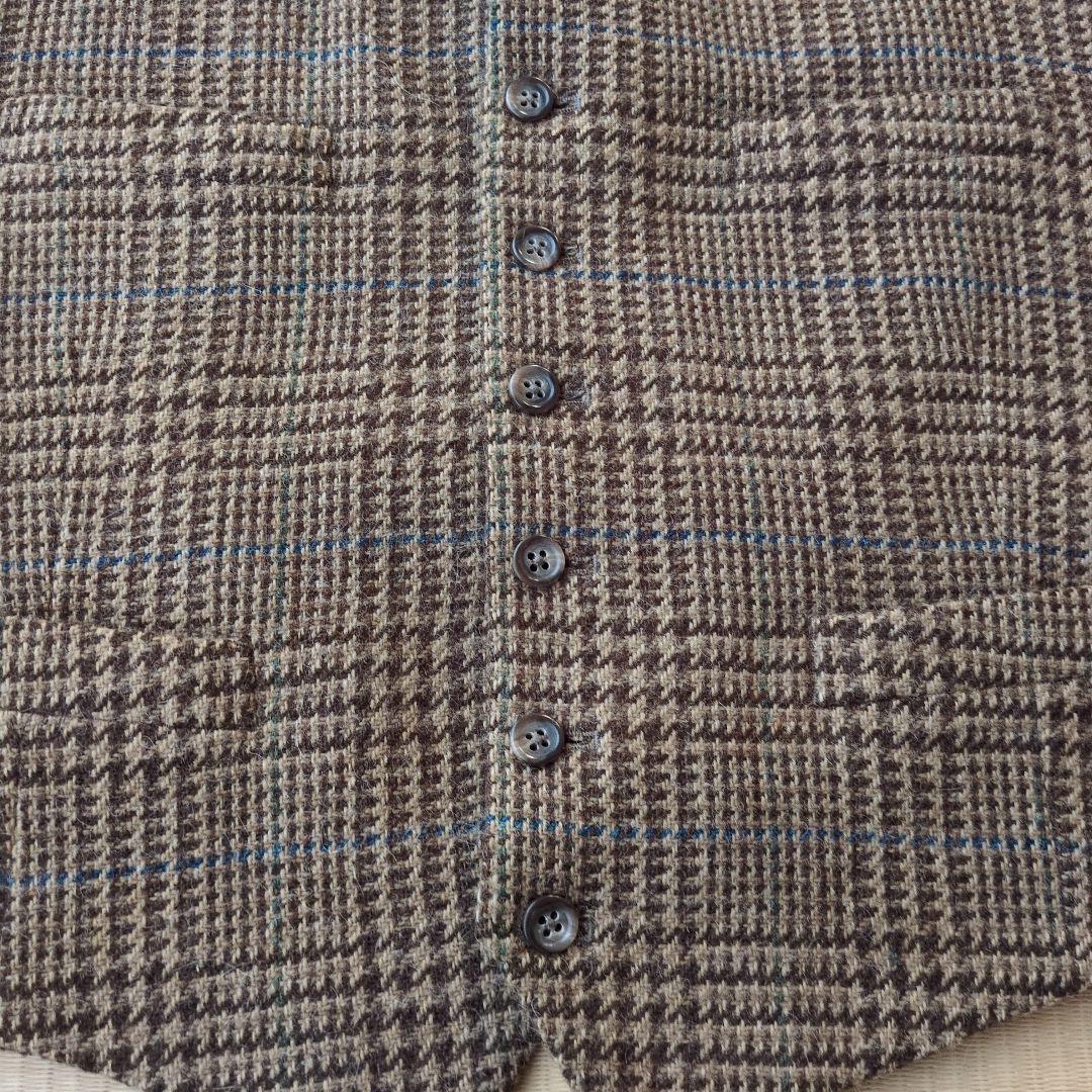 RalphLauren ラルフローレン ベスト　ジレ ツイード チェック柄