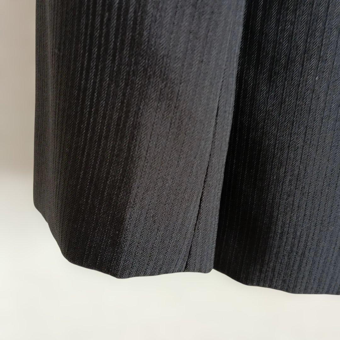 【良品】 スーツ ５点セット 男の子 160cm 黒 ストライプ