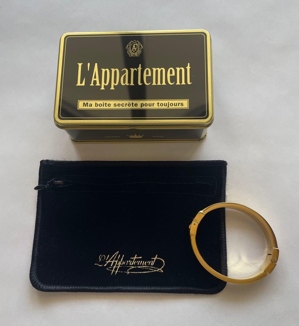 極美品【L’Appartement/アパルトモン】18Kゴールド バングル