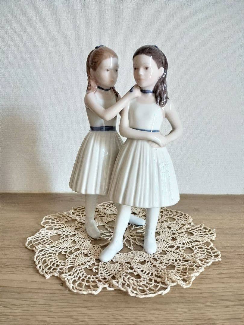 ロイヤル・コペンハーゲン　フィギュリン　バレリーナ バレエ　置物 陶器製 2人