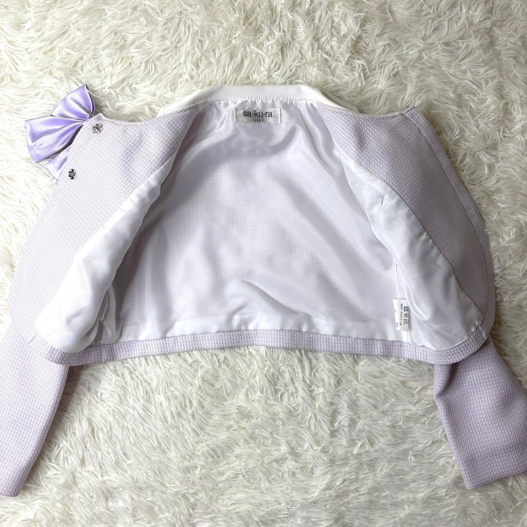 美品✨女の子 フォーマル 120 入学式 発表会 ワンピース 4点セット 清楚