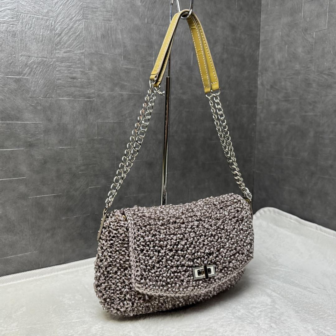 美品☆ANTEPRIMA ワイヤーバッグ　パーティバッグ チェーンショルダー