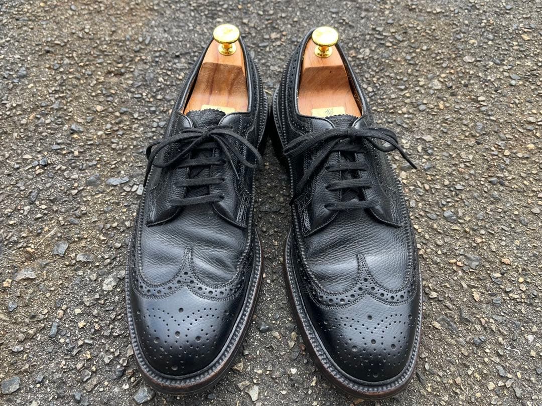 フローシャイム Kenmoor 1965年製 US8 黒 フルブローグ 米国製