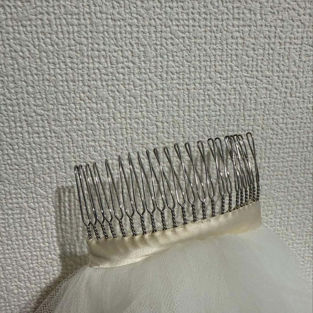 【美品】vera wang ３段ベール(ブランド専用カバー付き)