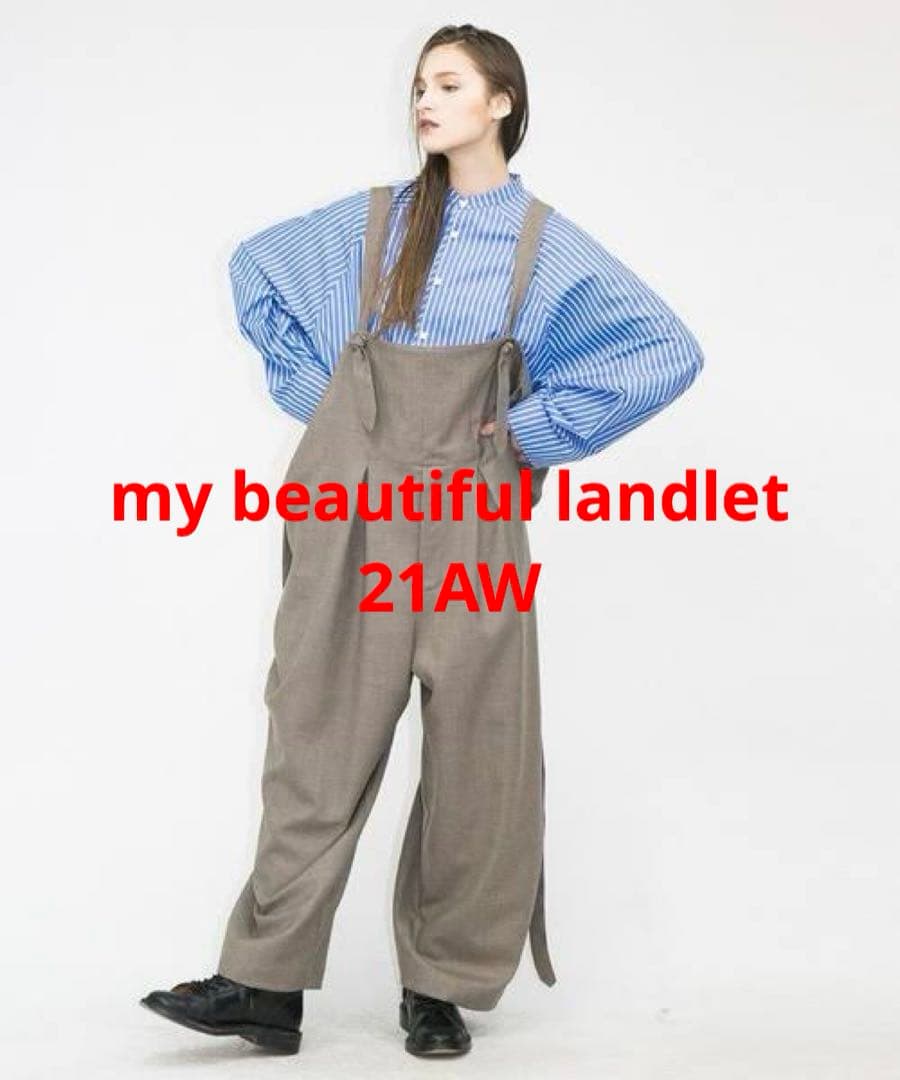 【21AW my beautiful landlet ビッグオーバーオール】
