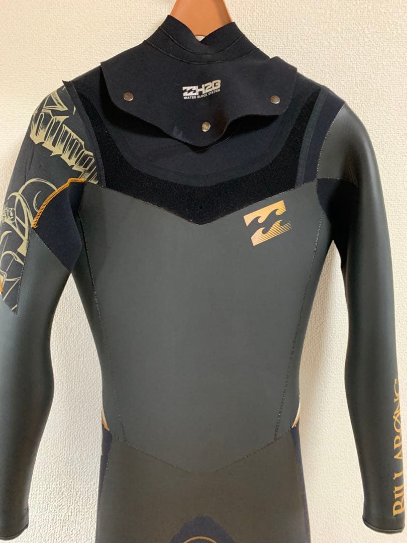 【3点セット】ビラボン 保温性抜群5㎜ セミドライスーツ サーフブーツ&ポンチョ