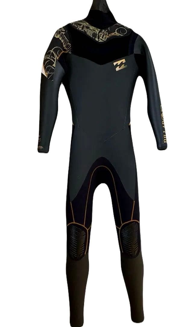 【3点セット】ビラボン 保温性抜群5㎜ セミドライスーツ サーフブーツ&ポンチョ