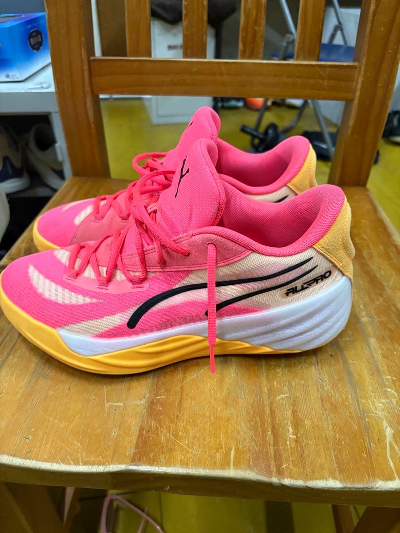 PUMA ALLPRO nitorバスケットシューズ ピンク/オレンジ