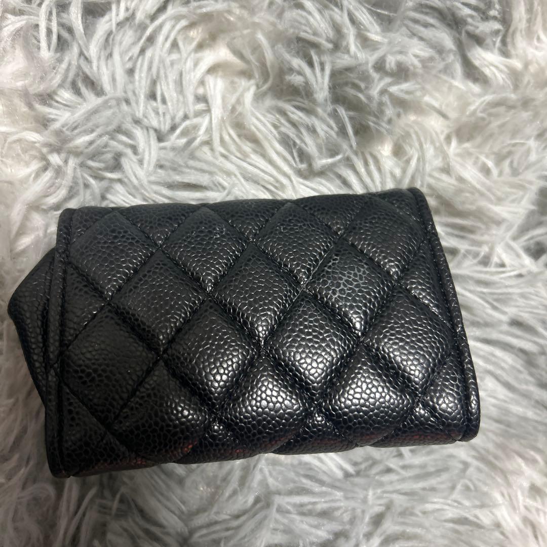 CHANEL ブラック キルティング ケース
