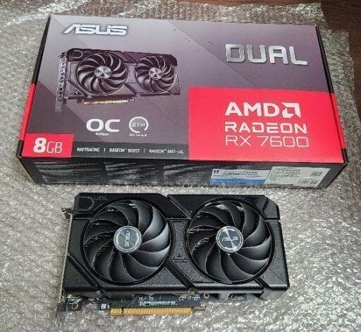 【未使用同然】 AMD RADEON RX7600 8GB ASUS