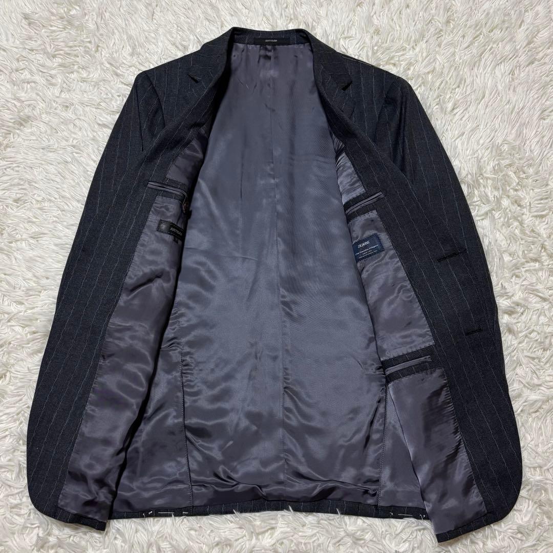 タグ付きARTISAN ストライプ ZIGNONEスーパー120`sスーツ