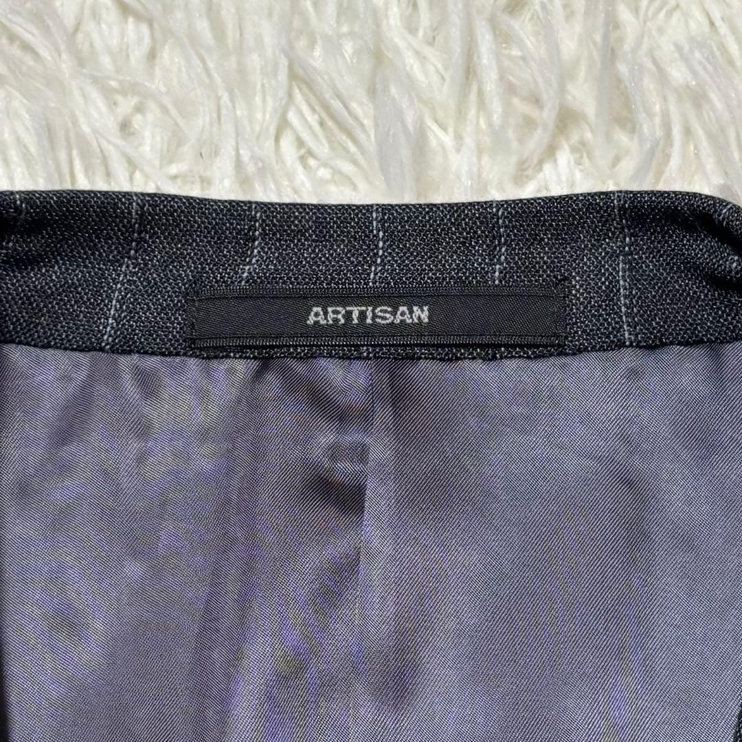 タグ付きARTISAN ストライプ ZIGNONEスーパー120`sスーツ