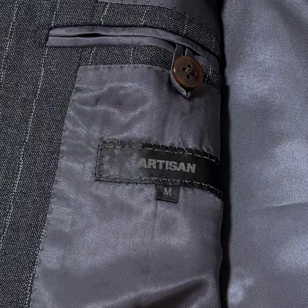タグ付きARTISAN ストライプ ZIGNONEスーパー120`sスーツ