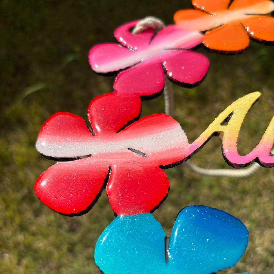 レジン　オーシャンアート　プルメリアリース　海　29cm　No.1010