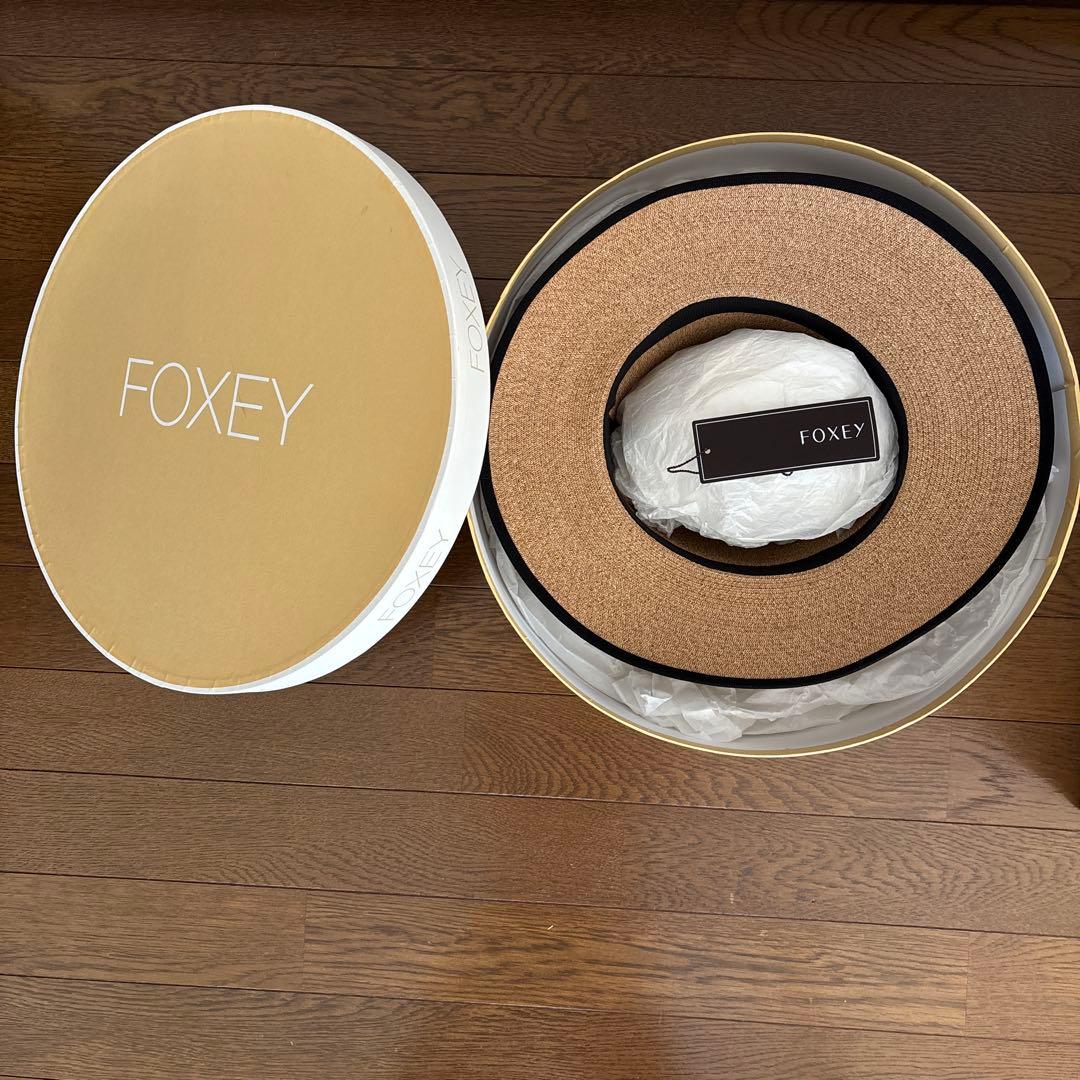 FOXEY ストローハット麦わら帽子