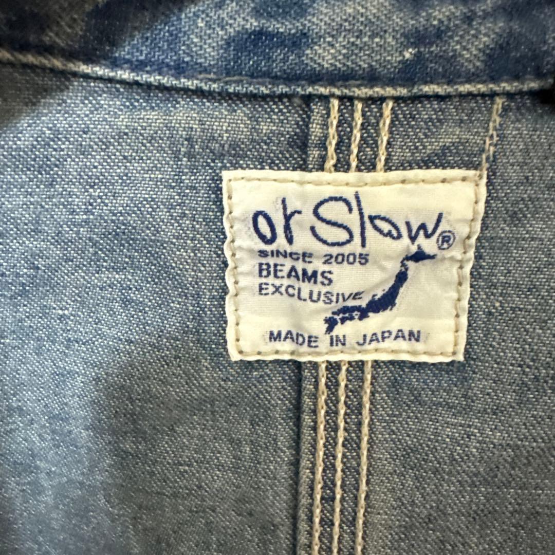 orSlow デニムカバーオール　ビームス別注　ペインター加工