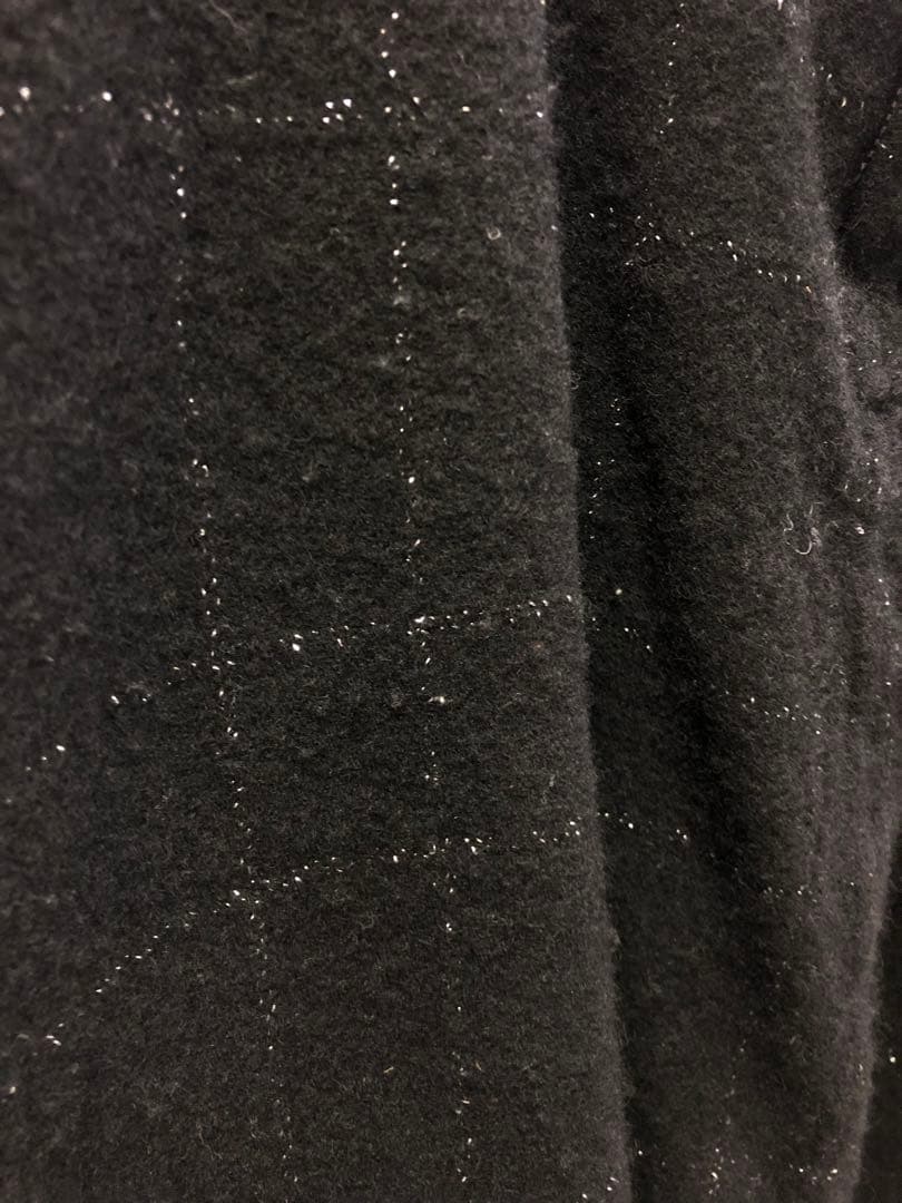 BLACK COMME des GARCONS ラメステッチウールサルエルパンツ