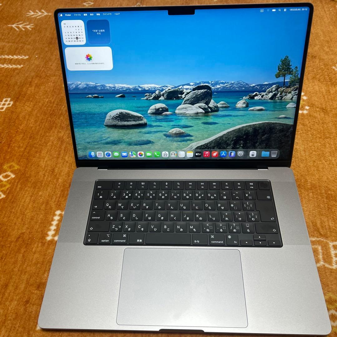 極美MacBookPro 16インチ M1 32/500GB 16コア充放電3回