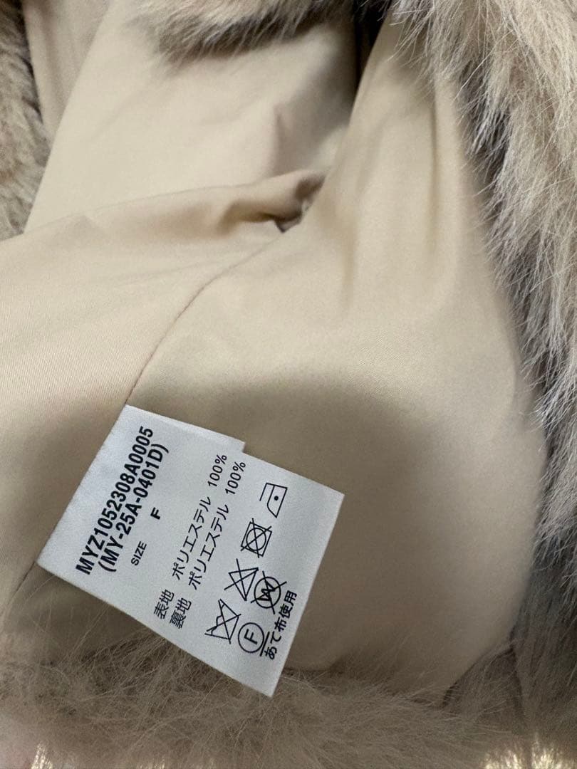 mystic ショートファーコート　FREE SIZE