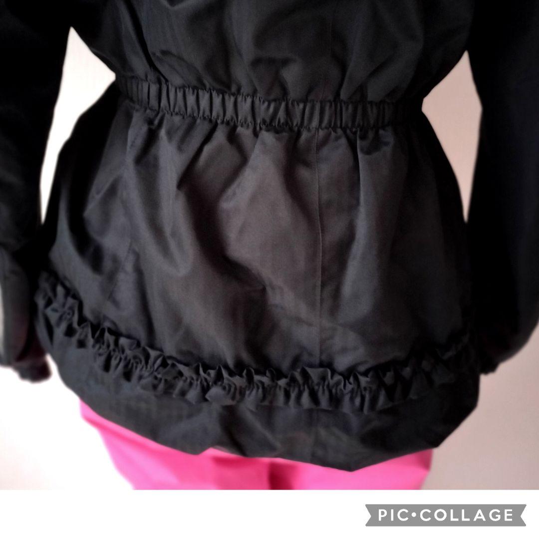 美品♡デサント♡フリルガールハート スキーウェア上下 ヒートナビ 黒ピンク150