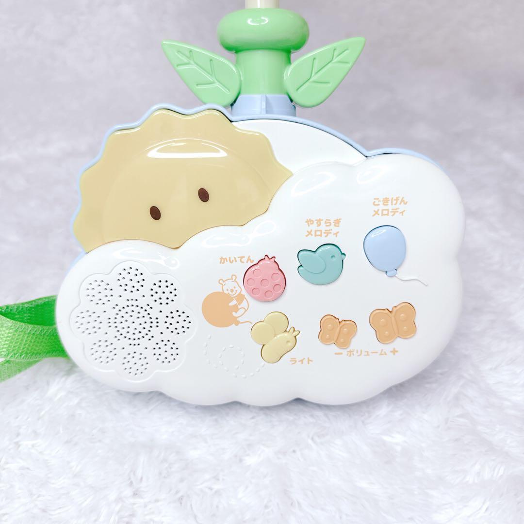 極美品 完品 くまのプーさん 選べる回転 6WAY ジムにへんしんメリー