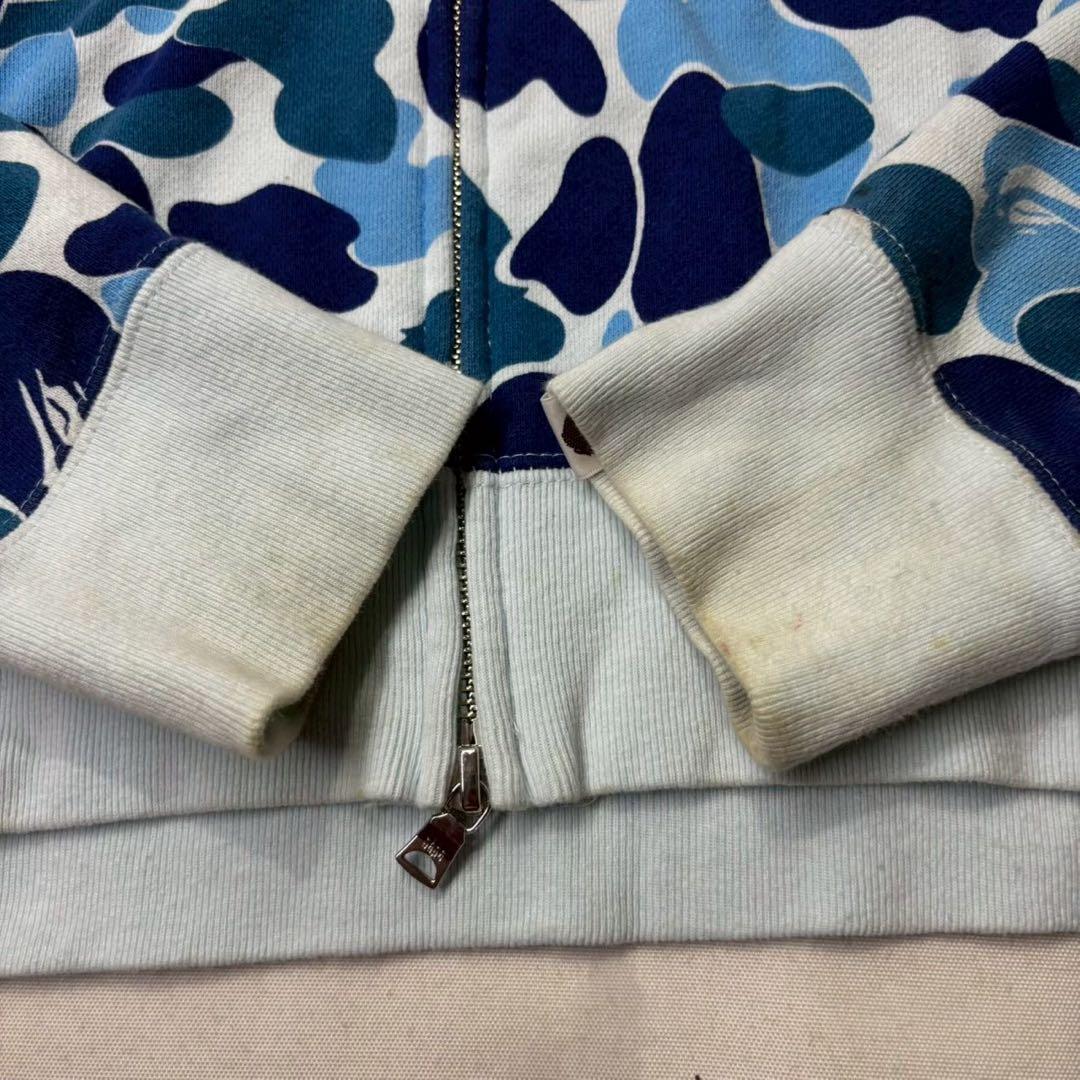 a bathing ape bape 総柄 パーカー ジップ