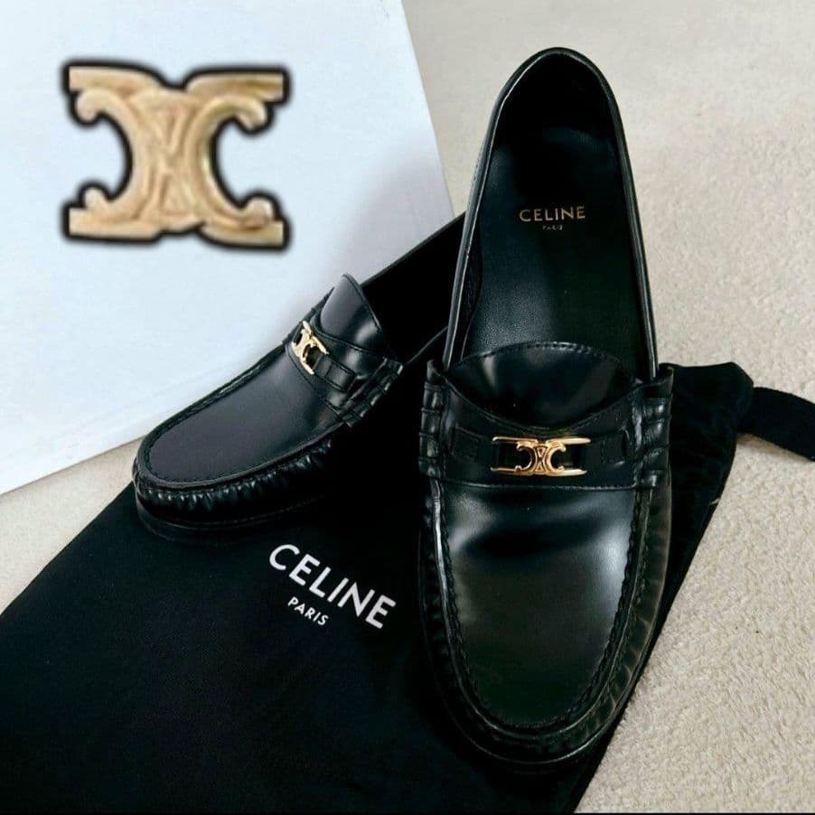 CELINE セリーヌ 正規品 ローファー トリオンフ 黒 サイズ35 1/2