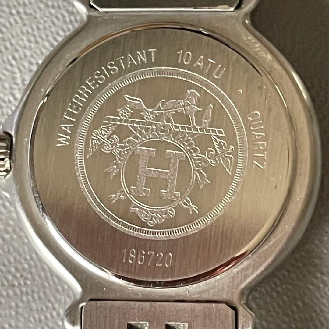 HERMES キャプテンニモ　クオーツ時計 シルバー ゴールド　レディース