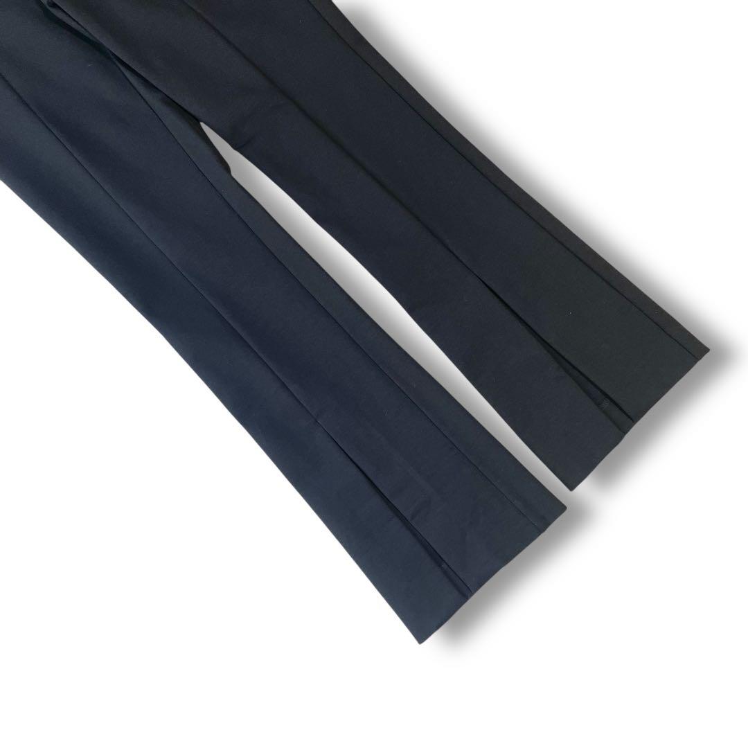 未使用級✨LE PHIL ハイストレッチフロントスリットパンツ ブラック0 現行