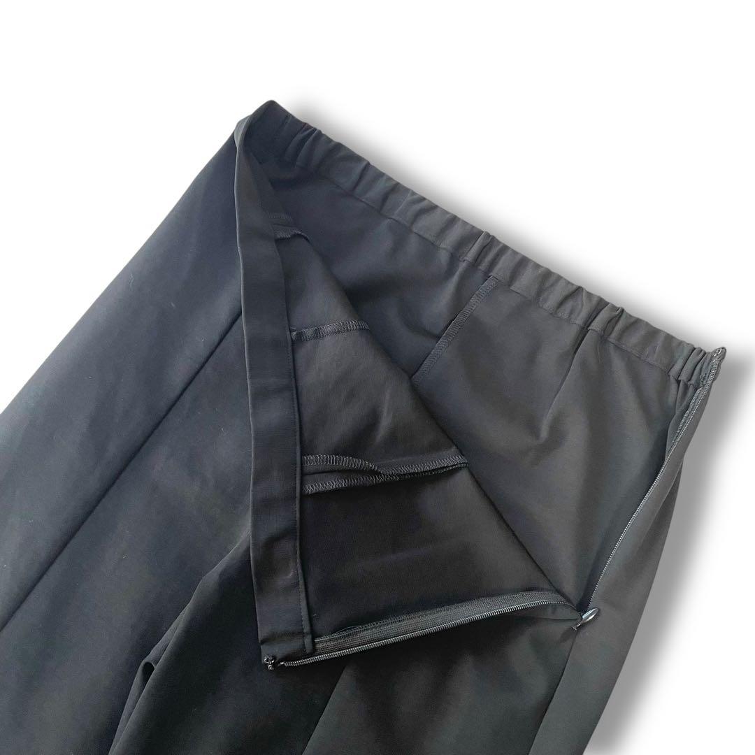 未使用級✨LE PHIL ハイストレッチフロントスリットパンツ ブラック0 現行