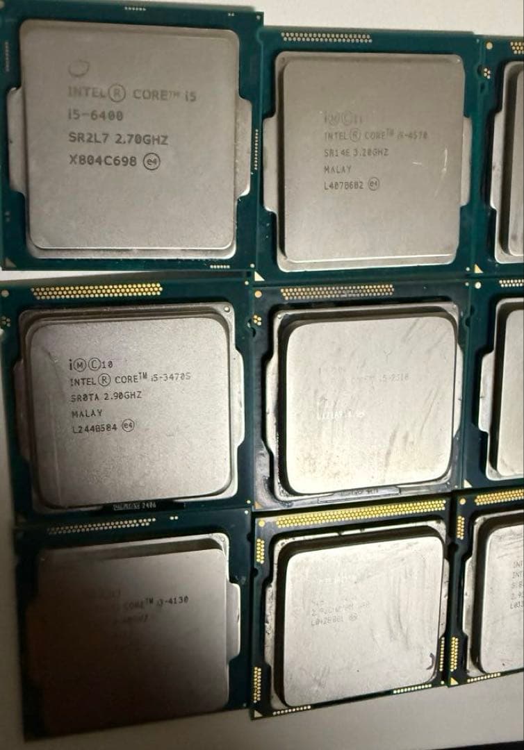 Intel CPU セット 9個　i7 i5 i3 まとめ売り　インテル