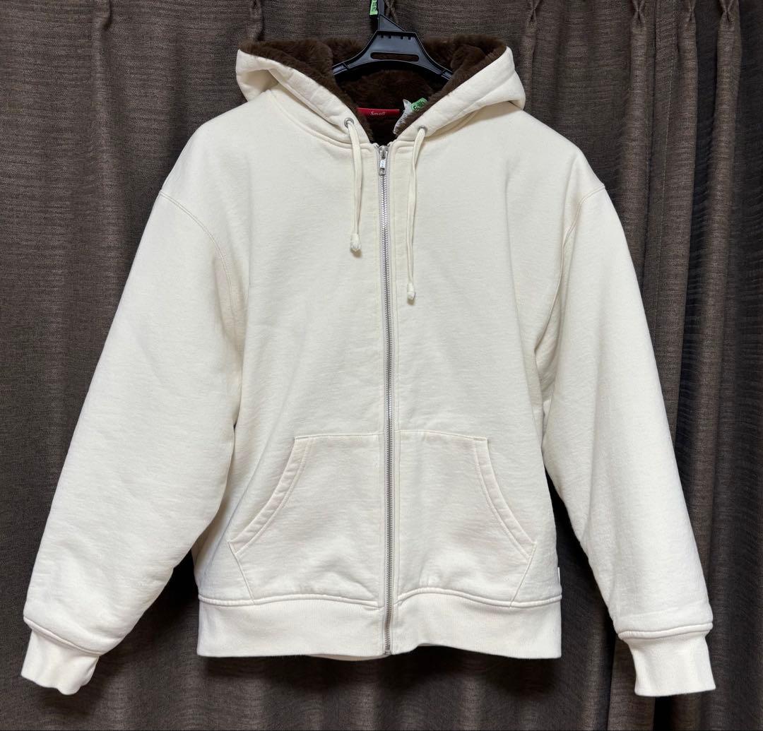 ネ*ー様 シュプリーム フォークス ファー ラインド ジップアップ フーデッド