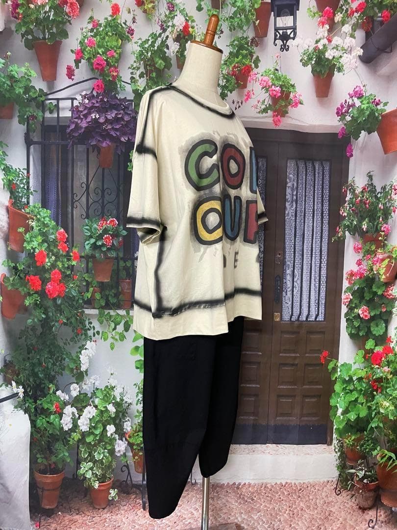 ロータス976新品TRUBE綿ストレッチコクーンパンツ(BK)