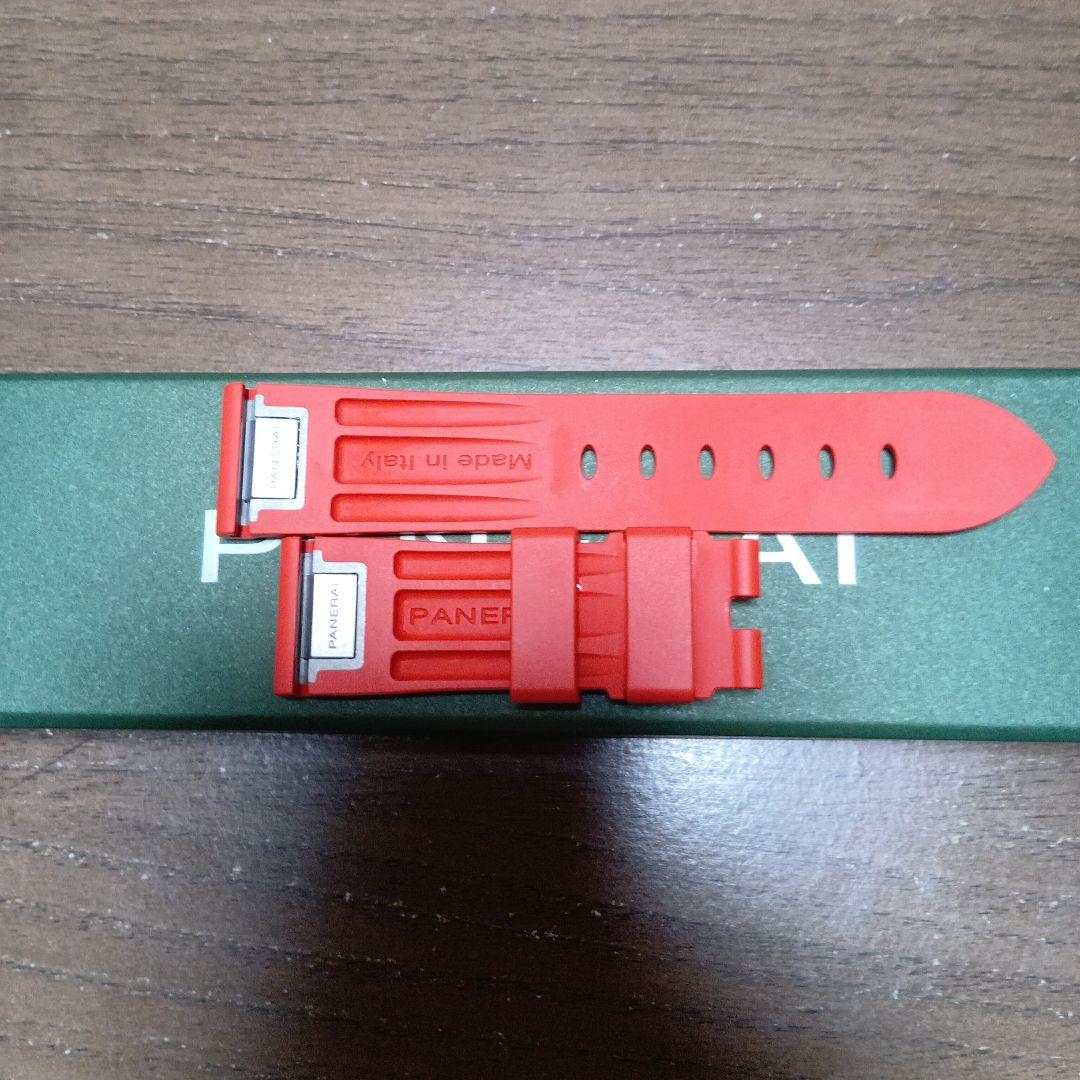 PANERAI 　純正ラバーベルト　ストラップカウッチュー ロッソ　未使用