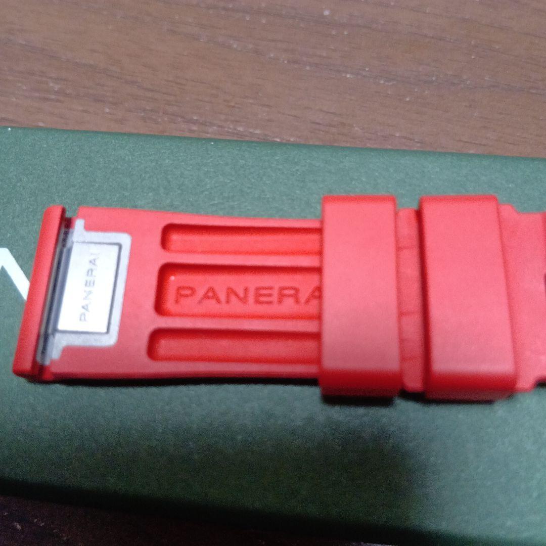 PANERAI 　純正ラバーベルト　ストラップカウッチュー ロッソ　未使用