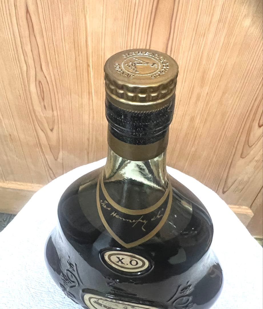 ヘネシー【未開詮】Hennessy XO グリーンボトル金キャップ　ヘネシー