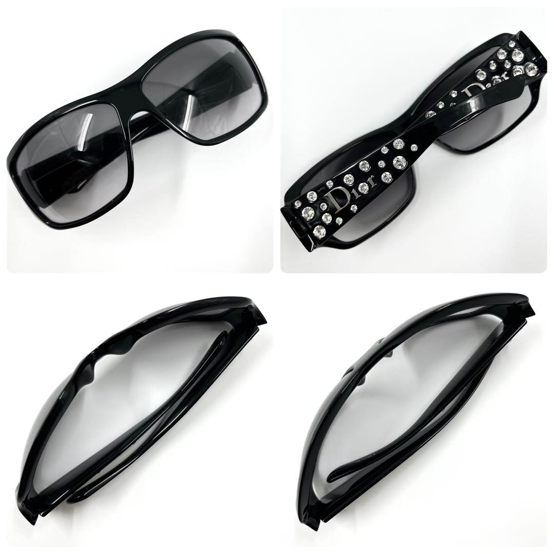 【レア】ディオール サングラス ライトストーン ブラック グラデ アーカイブ