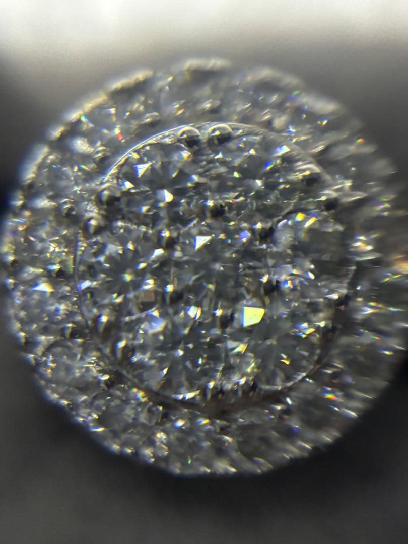 モアサナイト 10mm 丸型 両耳ピアス イヤリング