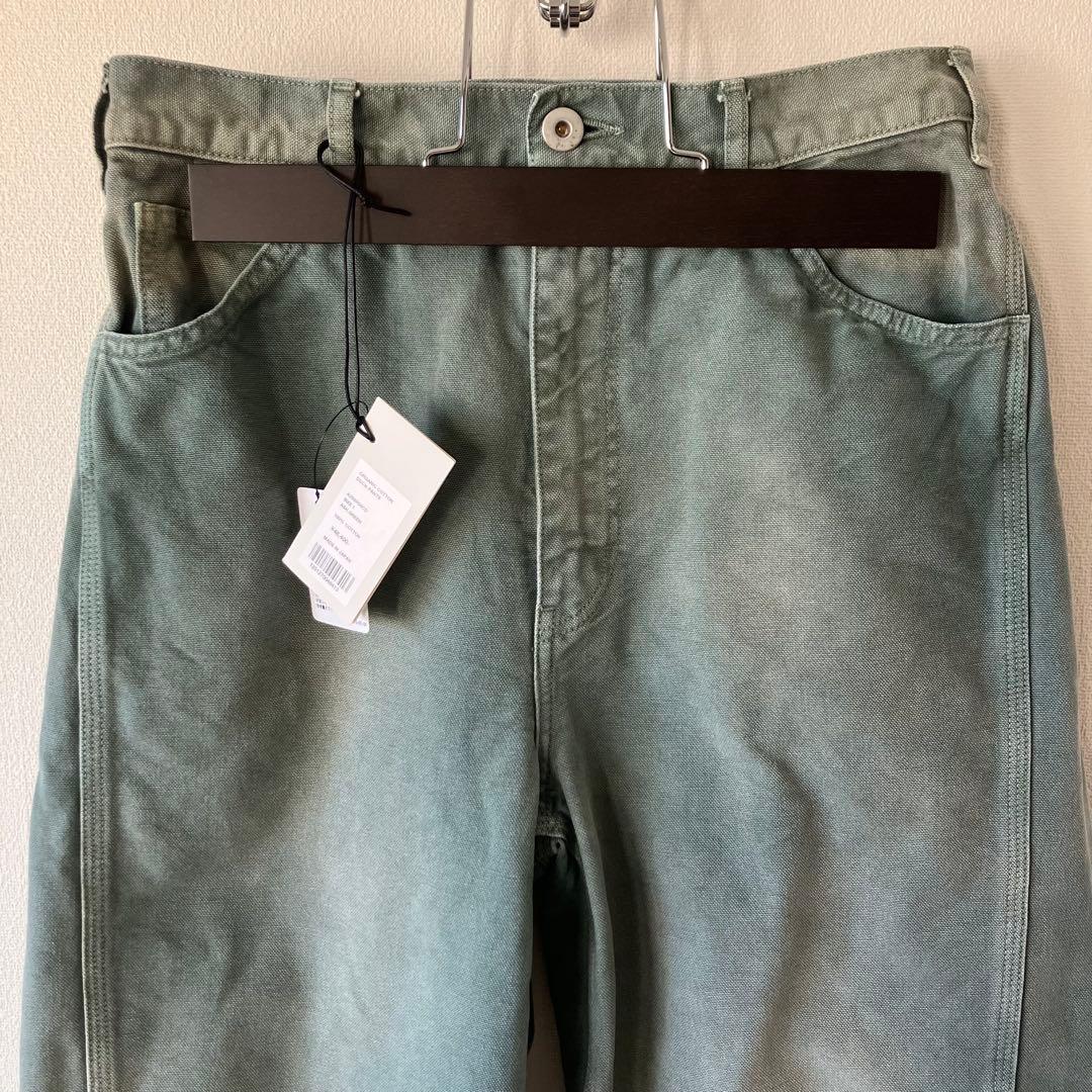 25SS AURALEE コットンダックパンツ 1 アッシュグリーン