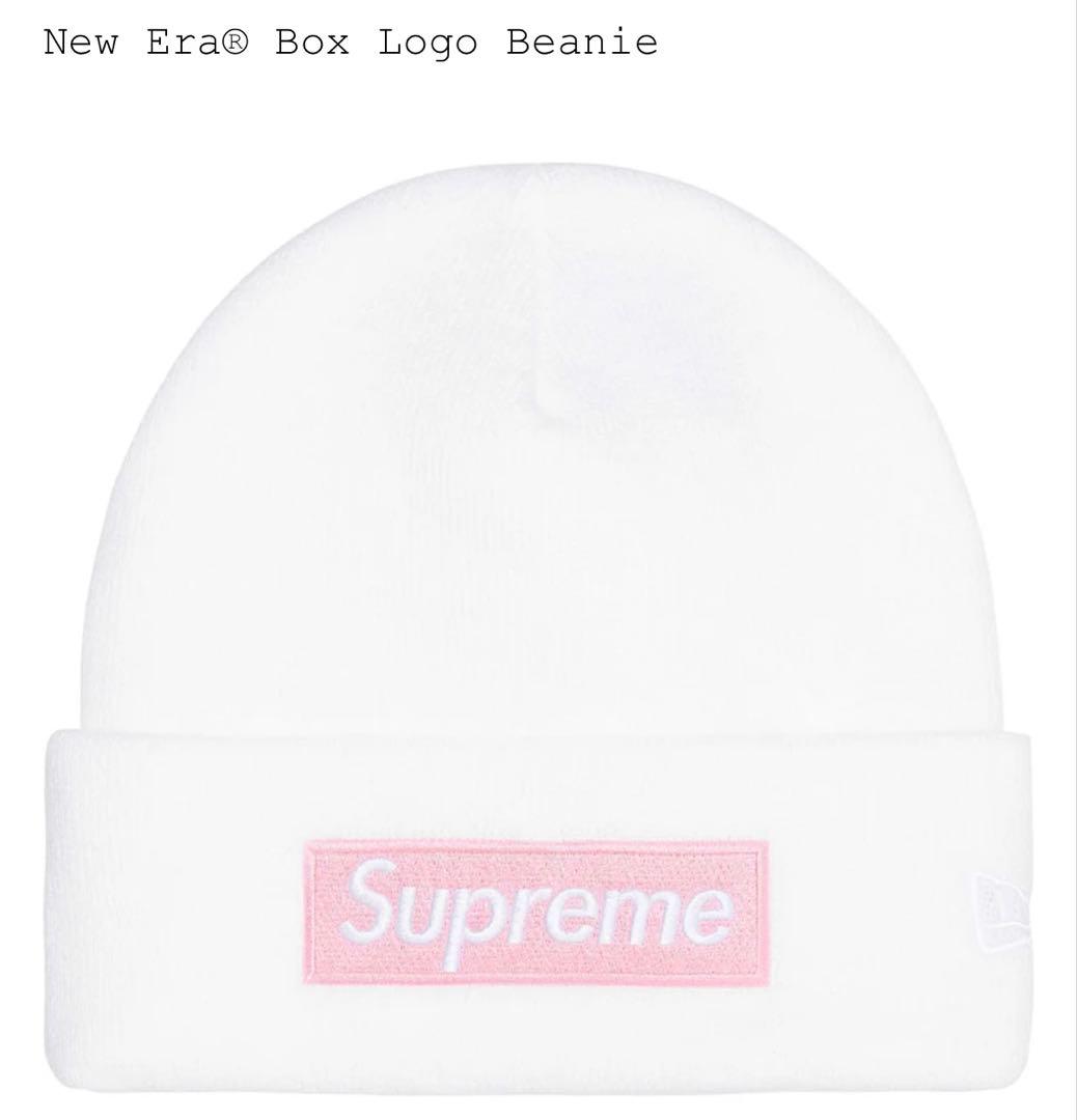 帽子 Supreme x New Era Box Logo Beanie White