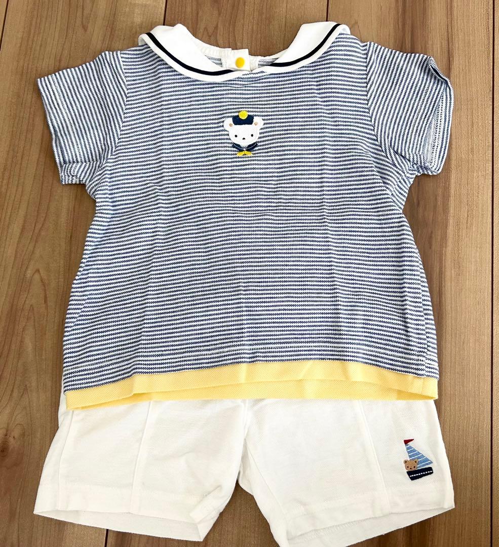 【美品】【ファミリア】【値引き済み】トップス　ボトムス　セット 90