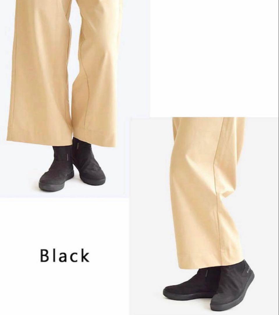 新品23コロンビアマイレージレインショートブーツレインブーツ防水靴ミドル丈黒