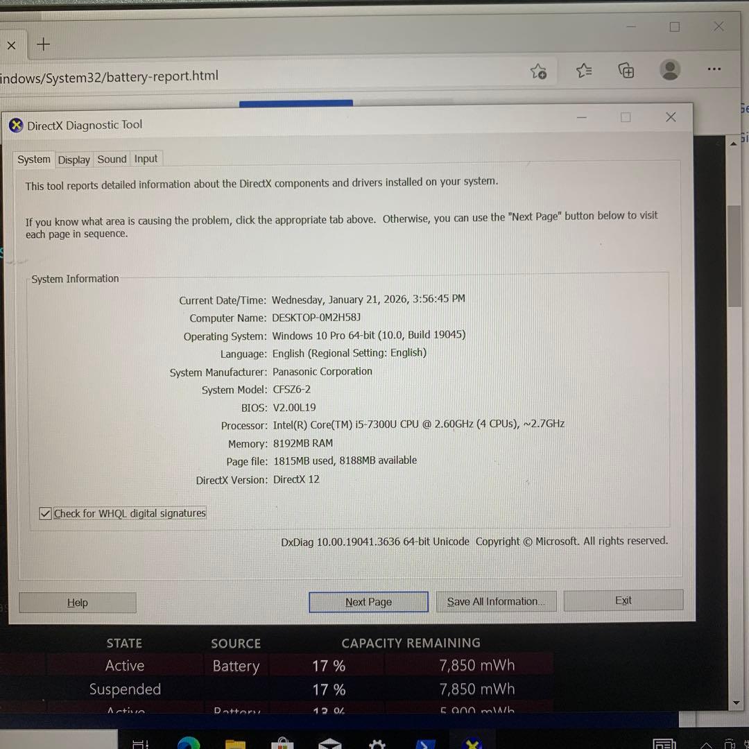 Panasonic CF-CZ6ノートPC